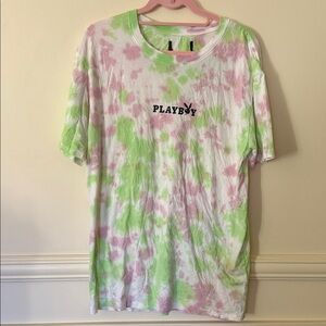 PLAYBOY Tie Dye Men’s Shirt Size Large